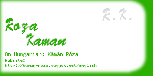 roza kaman business card